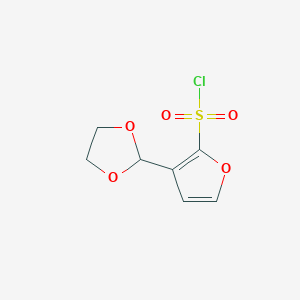 3-(1,3-Dioxolan-2-yl)furan-2-sulfonyl chloride