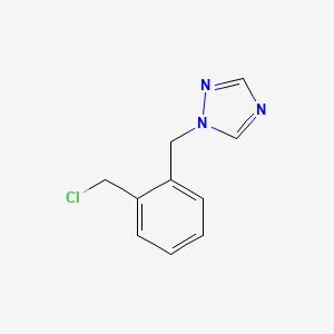 molecular formula C10H10ClN3 B1627006 1-[2-(chloromethyl)benzyl]-1H-1,2,4-triazole CAS No. 906352-63-4