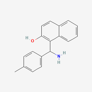 molecular formula C18H17NO B1627021 1-(Amino-p-tolyl-methyl)-naphthalen-2-ol CAS No. 561052-59-3