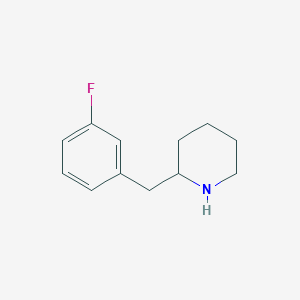 molecular formula C12H16FN B1627025 2-(3-Fluoro-benzyl)-piperidine CAS No. 955288-46-7