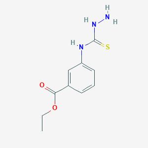 molecular formula C10H13N3O2S B1627034 Ethyl 3-[(hydrazinothioxomethyl)amino]benzoate CAS No. 850350-00-4