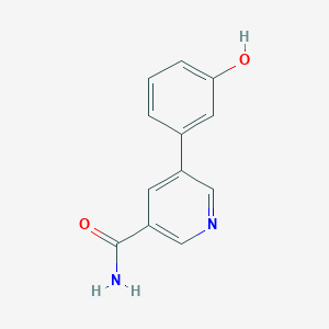 molecular formula C12H10N2O2 B1627035 5-(3-Hydroxyphenyl)pyridine-3-carboxamide CAS No. 864685-40-5
