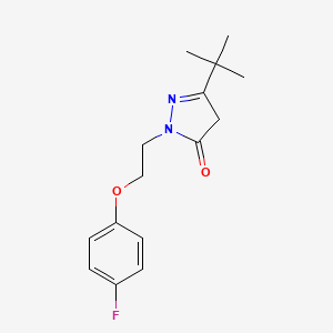molecular formula C15H19FN2O2 B1627036 3-叔丁基-1-(2-(4-氟苯氧基)乙基)-1H-吡唑-5(4H)-酮 CAS No. 864685-46-1