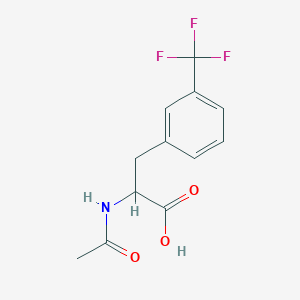 molecular formula C12H12F3NO3 B1627039 AC-DL-PHE(3-CF3)-OH CAS No. 82337-57-3