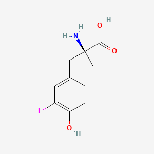 molecular formula C10H12INO3 B1627053 3-Iodo-alpha-methyl-l-tyrosine CAS No. 4298-17-3