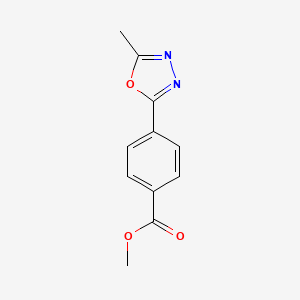 molecular formula C11H10N2O3 B1627055 Methyl 4-(5-methyl-1,3,4-oxadiazol-2-yl)benzoate CAS No. 201050-72-8