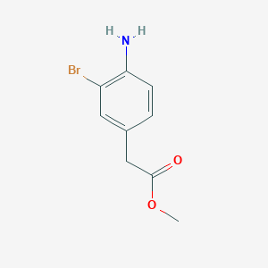 molecular formula C9H10BrNO2 B1627060 Methyl 2-(4-amino-3-bromophenyl)acetate CAS No. 209809-20-1