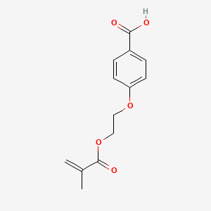 molecular formula C13H14O5 B1627062 4-[2-(2-Methylprop-2-enoyloxy)ethoxy]benzoic acid CAS No. 69260-39-5