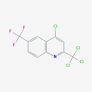 molecular formula C11H4Cl4F3N B1627064 4-Chloro-2-trichloromethyl-6-trifluoromethylquinoline CAS No. 91991-82-1