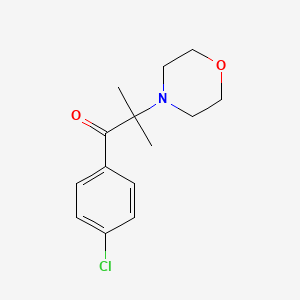 molecular formula C14H18ClNO2 B1627067 1-(4-Chlorophenyl)-2-methyl-2-morpholinopropan-1-one CAS No. 88324-57-6