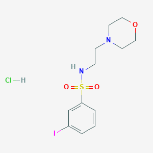 3-iodo-N-(2-morpholin-4-ylethyl)benzenesulfonamide;hydrochloride