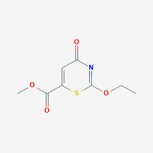 molecular formula C8H9NO4S B162711 Methyl 2-ethoxy-4-oxo-1,3-thiazine-6-carboxylate CAS No. 129846-97-5
