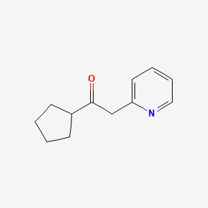 molecular formula C12H15NO B1627114 1-Cyclopentyl-2-(pyridin-2-yl)ethanone CAS No. 115045-66-4