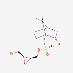 molecular formula C14H21BrO5S B1627127 [(2R,3R)-3-(Bromomethyl)oxiran-2-yl]methyl (7,7-dimethyl-2-oxo-1-bicyclo[2.2.1]heptanyl)methanesulfonate CAS No. 308796-34-1