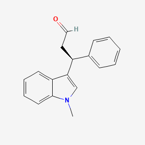 molecular formula C18H17NO B1627131 (3S)-(+)-3-(1-Methylindol-3-yl)-3-phenylpropionaldehyde CAS No. 405873-09-8