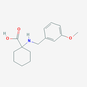 1-{[(3-Methoxyphenyl)methyl]amino}cyclohexane-1-carboxylic acid