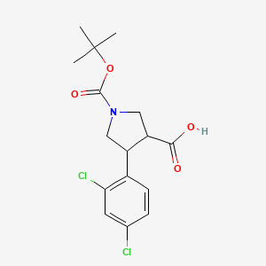 1-(tert-Butoxycarbonyl)-4-(2,4-dichlorophenyl)pyrrolidine-3-carboxylic acid