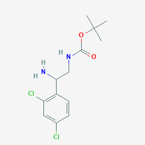 molecular formula C13H18Cl2N2O2 B1627157 tert-Butyl [2-amino-2-(2,4-dichlorophenyl)ethyl]carbamate CAS No. 939760-57-3