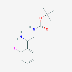 tert-Butyl [2-amino-2-(2-iodophenyl)ethyl]carbamate