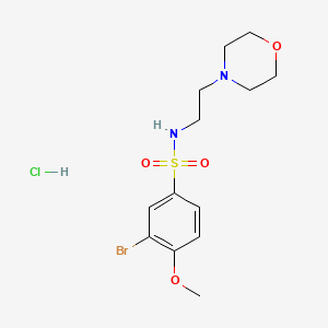 3-Bromo-4-methoxy-N-(2-morpholin-4-YL-ethyl)-benzenesulfonamide hydrochloride