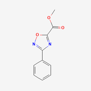 molecular formula C10H8N2O3 B1627164 Methyl 3-phenyl-1,2,4-oxadiazole-5-carboxylate CAS No. 259150-97-5