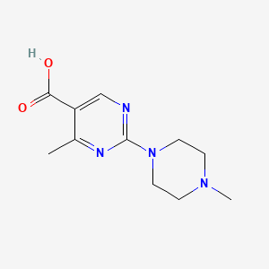 4-Methyl-2-(4-methylpiperazin-1-yl)pyrimidine-5-carboxylic acid