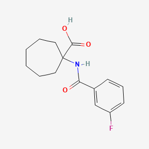 1-(3-Fluoro-benzoylamino)-cycloheptanecarboxylic acid