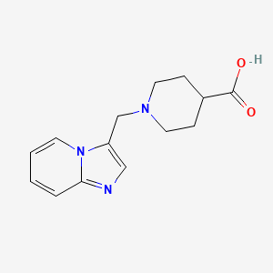 1-Imidazo[1,2-a]pyridin-3-ylmethylpiperidine-4-carboxylic acid