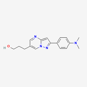 3-[2-(4-Dimethylamino-phenyl)-pyrazolo[1,5-a]pyrimidin-6-yl]-propan-1-ol