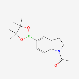 molecular formula C16H22BNO3 B1627176 1-(5-(4,4,5,5-Tetramethyl-1,3,2-dioxaborolan-2-YL)indolin-1-YL)ethanone CAS No. 937591-32-7