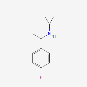 N-(1-(4-fluorophenyl)ethyl)cyclopropanamine