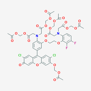 molecular formula C50H46Cl2F2N2O23 B162718 Fluo-3FF AM CAS No. 348079-13-0