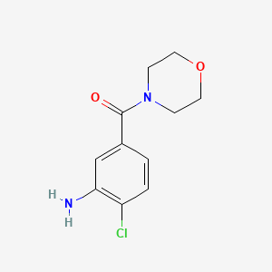 molecular formula C11H13ClN2O2 B1627188 2-Chloro-5-(morpholin-4-ylcarbonyl)aniline CAS No. 915920-83-1