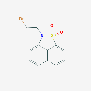 molecular formula C12H10BrNO2S B162719 2-(2-bromoethyl)-2H-naphtho[1,8-cd]isothiazole 1,1-dioxide CAS No. 131729-17-4