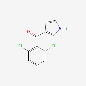 molecular formula C11H7Cl2NO B1627195 3-(2,6-Dichlorobenzoyl)-1H-pyrrole CAS No. 893612-69-6