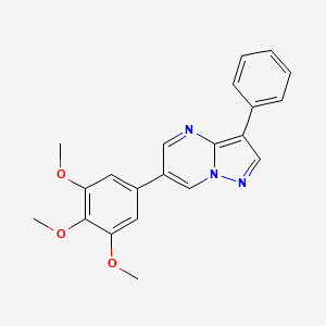 3-Phenyl-6-(3,4,5-trimethoxyphenyl)pyrazolo[1,5-a]pyrimidine