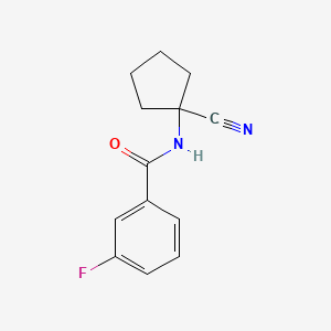 N-(1-cyanocyclopentyl)-3-fluorobenzamide