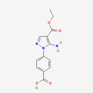 4-[5-amino-4-(ethoxycarbonyl)-1H-pyrazol-1-yl]benzoic acid