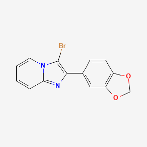 2-(2H-1,3-benzodioxol-5-yl)-3-bromoimidazo[1,2-a]pyridine