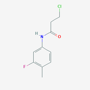 3-chloro-N-(3-fluoro-4-methylphenyl)propanamide