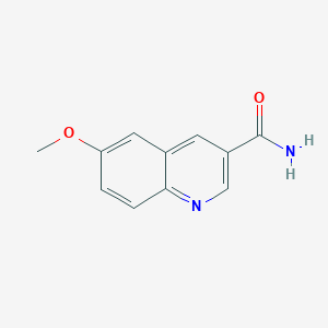 molecular formula C11H10N2O2 B1627213 6-Methoxyquinoline-3-carboxamide CAS No. 71083-30-2