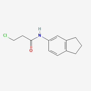 3-chloro-N-(2,3-dihydro-1H-inden-5-yl)propanamide