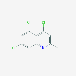 molecular formula C10H6Cl3N B1627220 2-甲基-4,5,7-三氯喹啉 CAS No. 203626-80-6