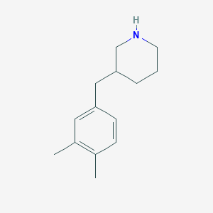 molecular formula C14H21N B1627224 3-(3,4-Dimethyl-benzyl)-piperidine CAS No. 955315-18-1