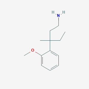 3-(2-Methoxyphenyl)-3-methylpentan-1-amine