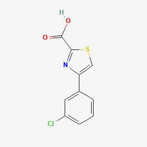 molecular formula C10H6ClNO2S B1627226 4-(3-CHLORO-PHENYL)-THIAZOLE-2-CARBOXYLIC ACID CAS No. 886367-29-9