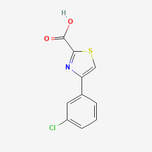 molecular formula C10H6ClNO2S B1627226 4-(3-Chlorophenyl)-1,3-thiazole-2-carboxylic acid CAS No. 886367-29-9