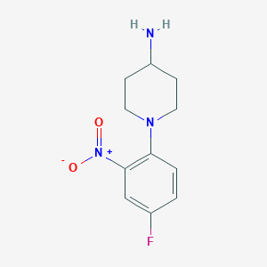 1-(4-Fluoro-2-nitrophenyl)piperidin-4-amine