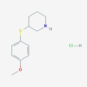 molecular formula C12H18ClNOS B1627231 3-((4-Methoxyphenyl)thio)piperidine hydrochloride CAS No. 1171919-62-2