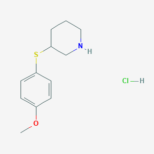 3-(4-Methoxyphenylsulfanyl)piperidine hcl